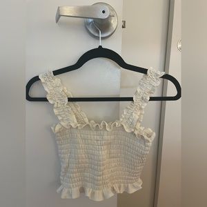 Reformation cream tank top